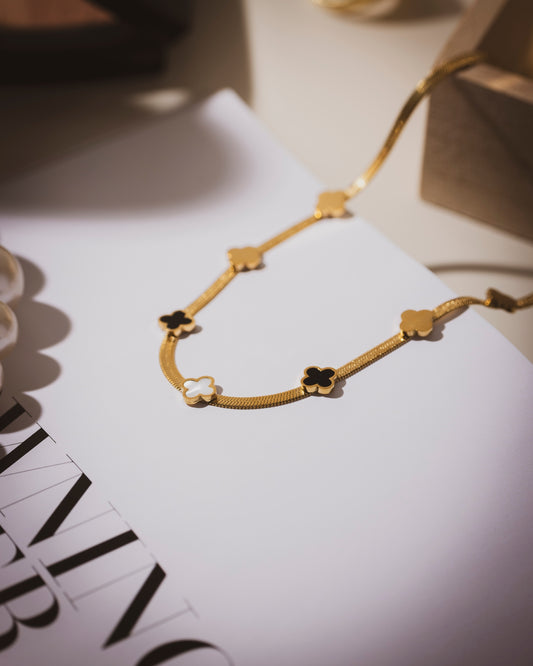 Fern floral necklace | 18KT Gold PlatedÂ