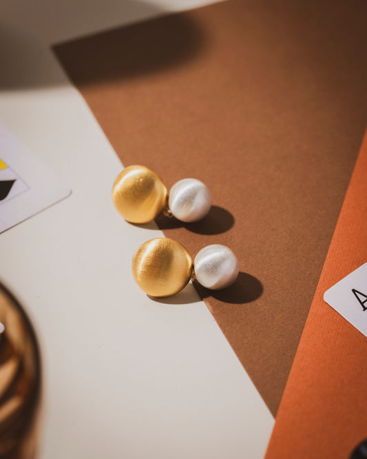 Gold Pearl Drops | 18KT Gold PlatedÂ