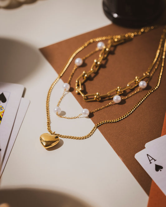 Lovin' Hearts charm necklace | 18KT Gold PlatedÂ