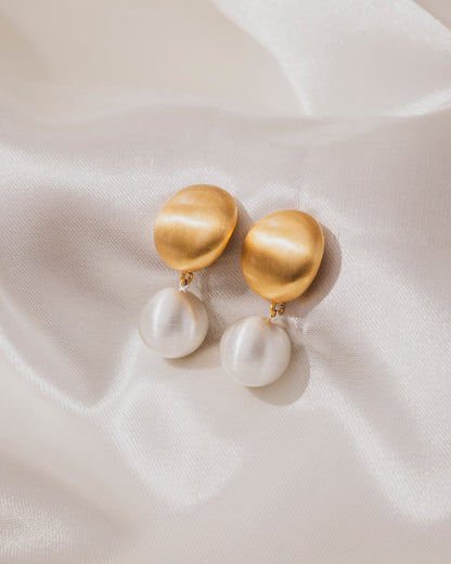 Gold Pearl Drops  | 18KT Gold Plated 