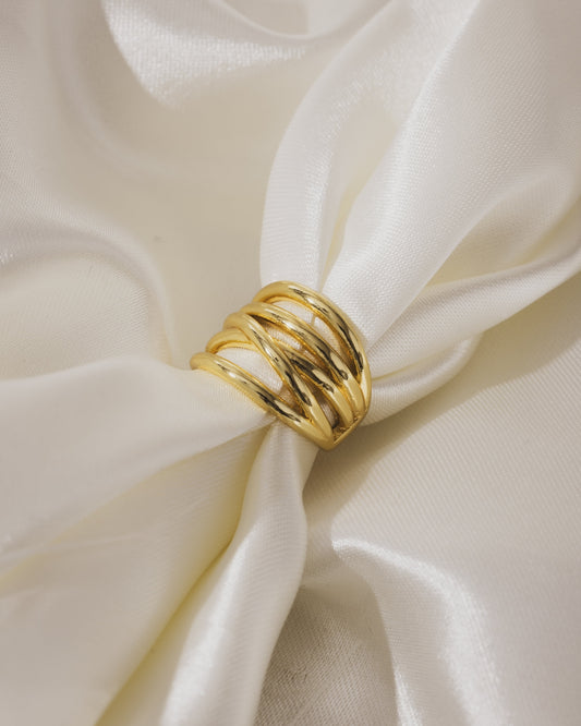 Bia layered Ring  | 18KT Gold Plated 