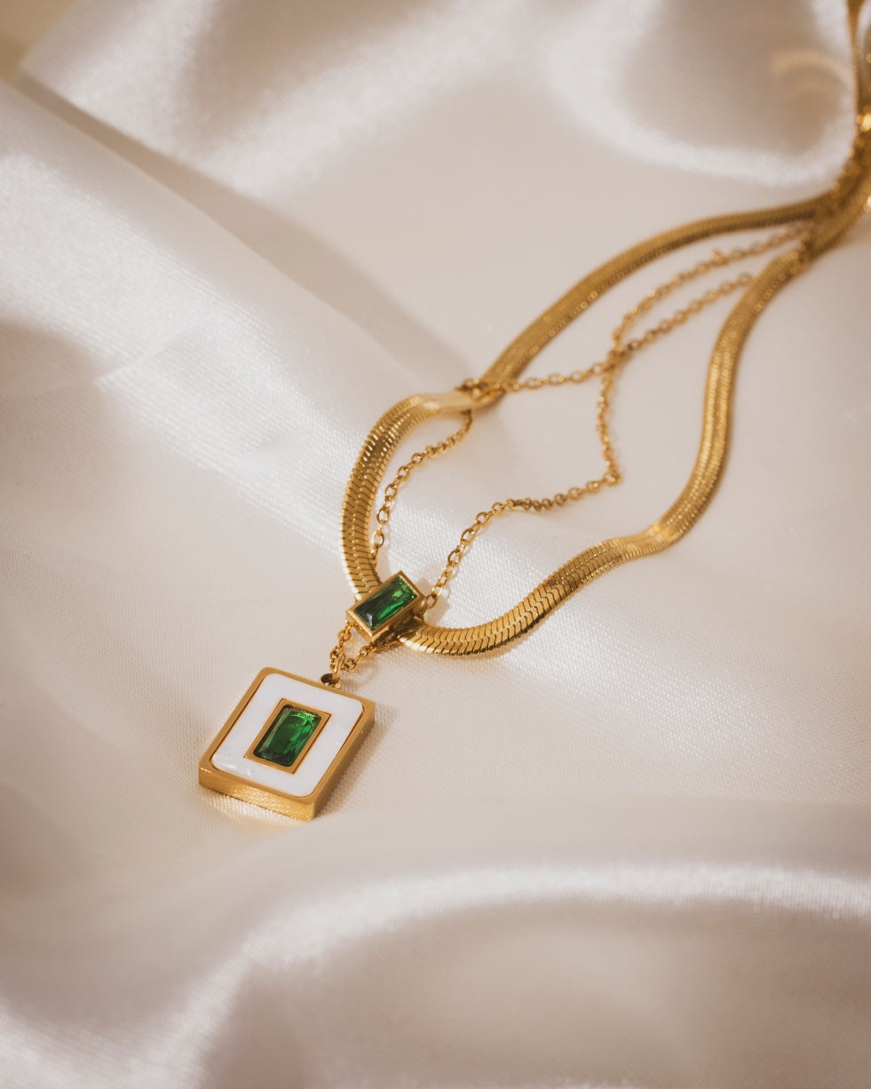 Regalia Layered Necklace  | 18KT Gold Plated 