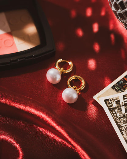 Vintage pearl drops | 18KT Gold Plated