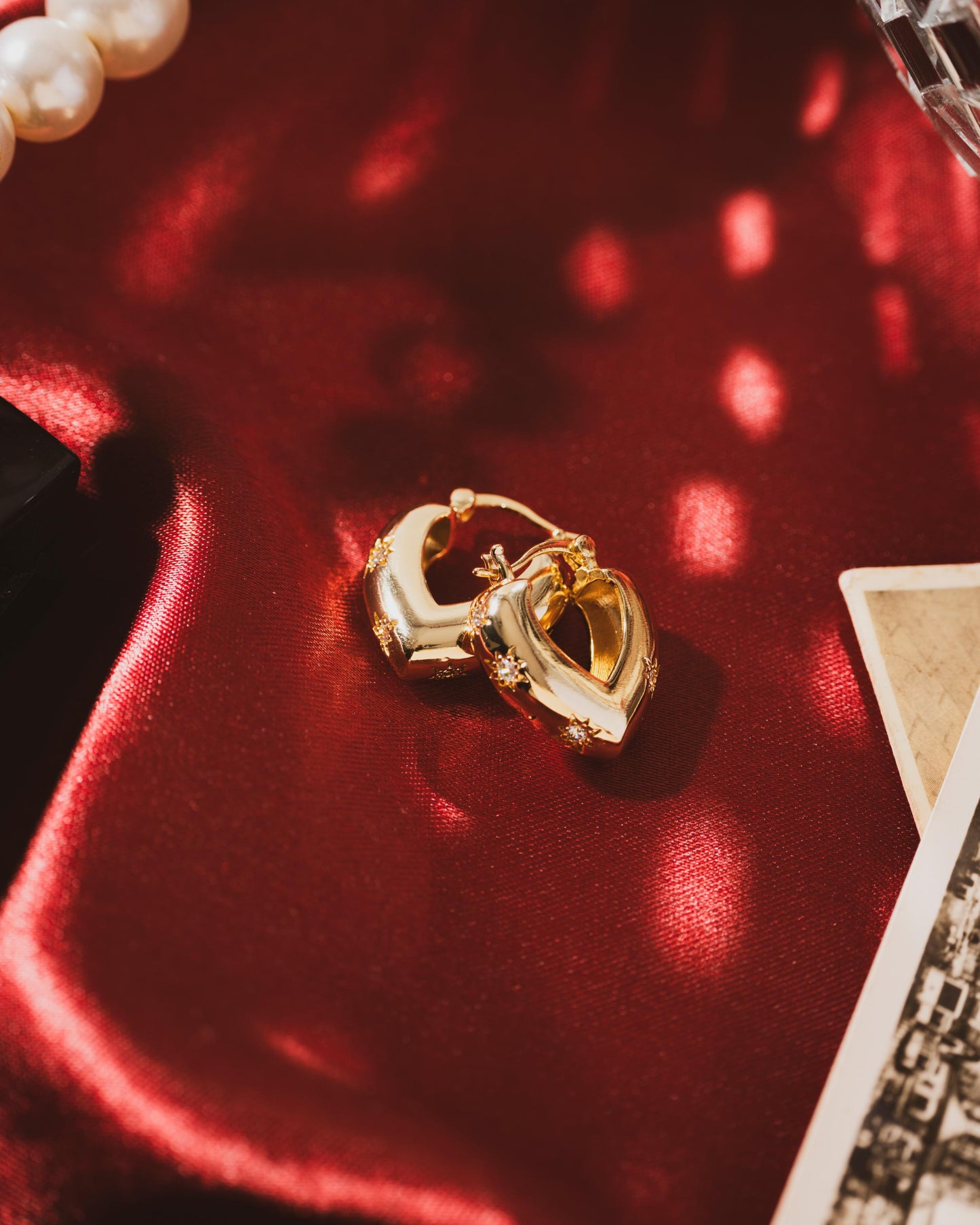 Heart of Gold Hoops | 18KT Gold Plated