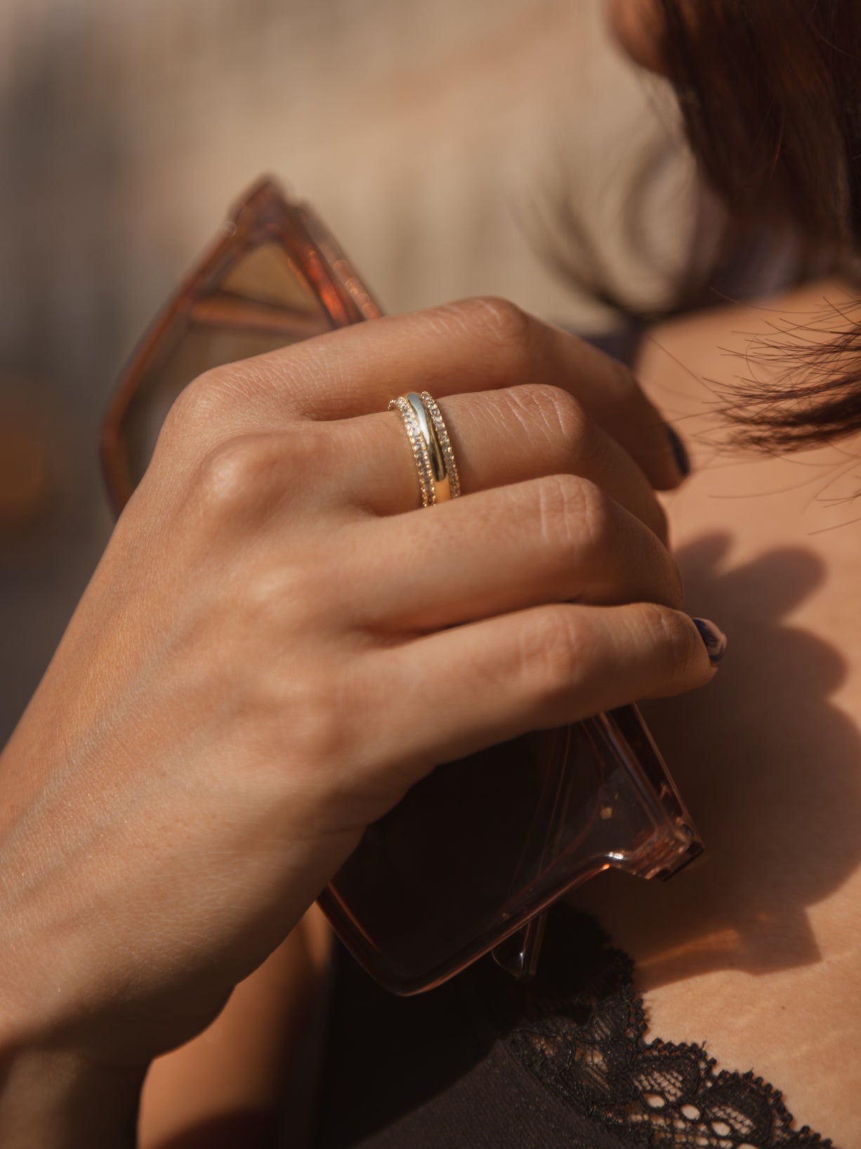 Aubrey Vintage Classic band  | 18KT Gold Plated 