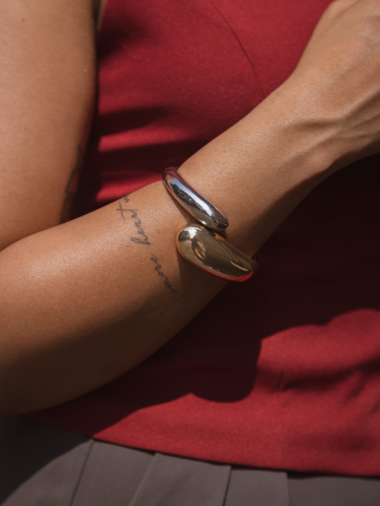 Ying Yang Bangle  | 18KT Gold Plated 