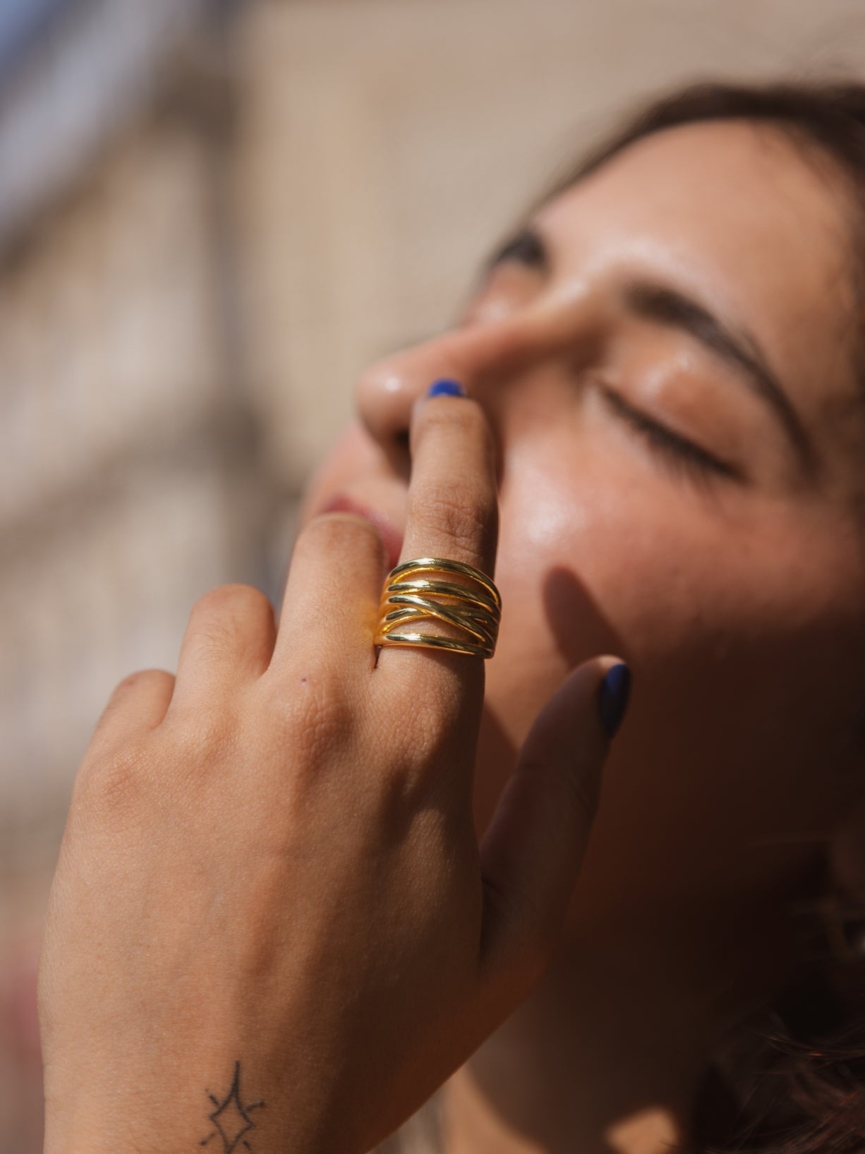 Bia layered Ring  | 18KT Gold Plated 