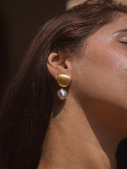 Gold Pearl Drops  | 18KT Gold Plated 