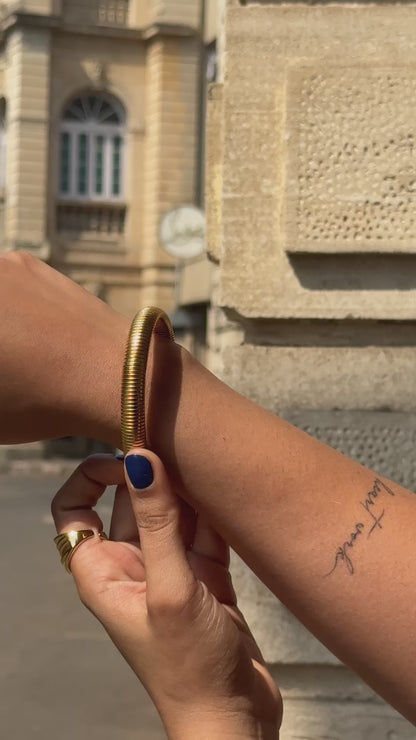 Viper Bangle  | 18KT Gold Plated 